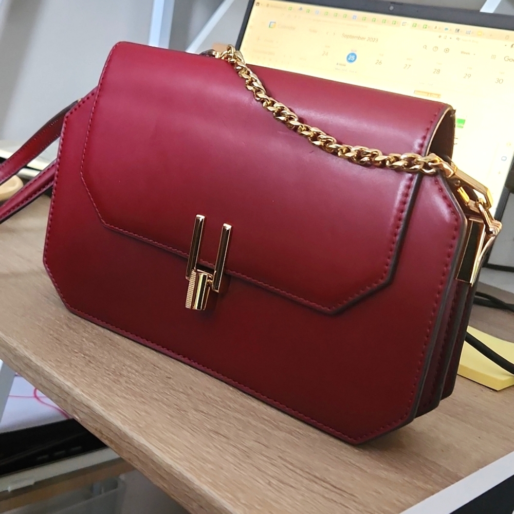 Charles and Keith Accordion Crossbody Bag